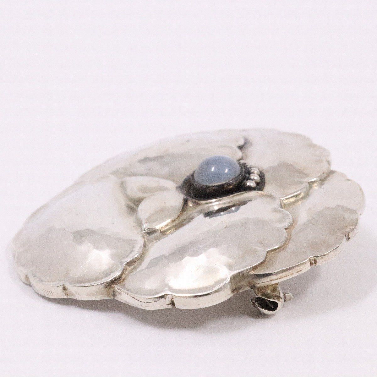 GEORG JENSEN ジョージジェンセン 113 フラワーモチーフ ブローチ 