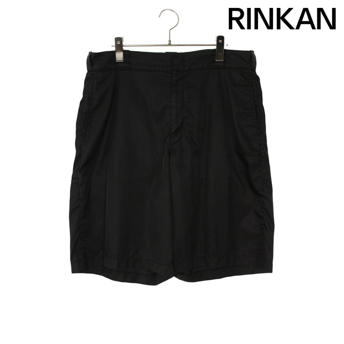 プラダ SPG32 三角ロゴプレートナイロンハーフパンツ メンズ 50