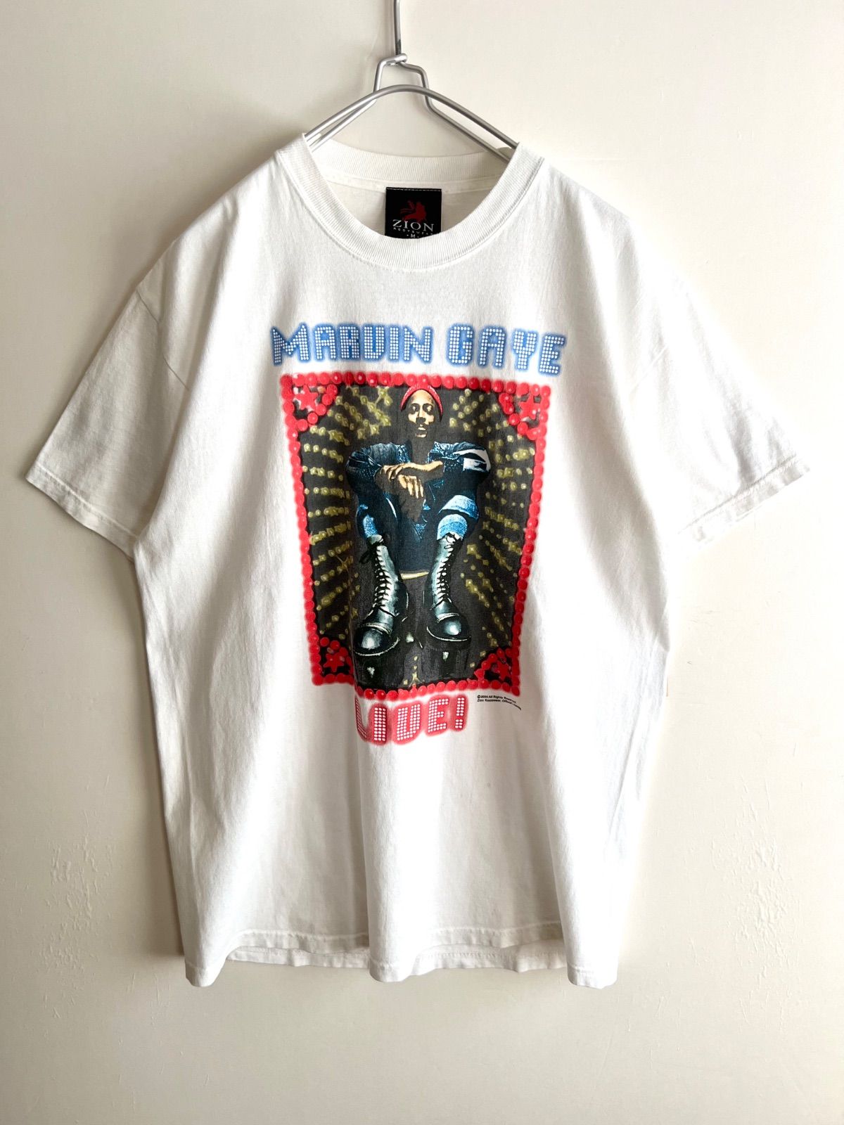 レア雰囲気抜群 Marvin Gaye マーヴィンゲイ Tシャツ ZION XL レア雰囲気抜群 Marvin Gaye マーヴィンゲイ Tシャツ ZION XL