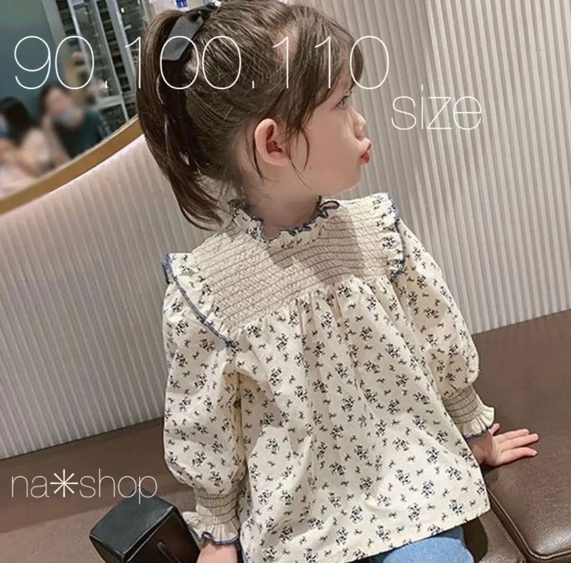 ✳︎ベビーキッズ 女の子 ワンピース チュニック トップス 花柄ブラウス ✳︎baby kids yuchi✳︎ メルカリ