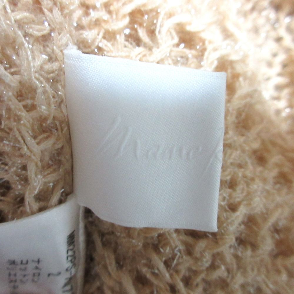 22SS Mame Kurogouchi マメクロゴウチ Botanical Pattern Knitted Lame  