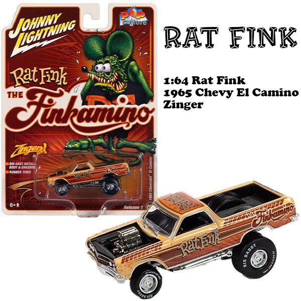 1:64 Rat Fink 1965 Chevrolet El Camino Zinger 【ラットフィンク