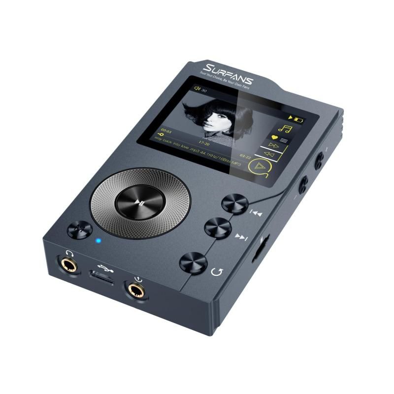 iRULU Bluetooth Surfans F20 HiFi MP3音楽プレイヤーブルートゥース付き ロスレスDSD高解像度デジタルオーディオミュージックプレーヤー ポータブル 最大256GBをサ