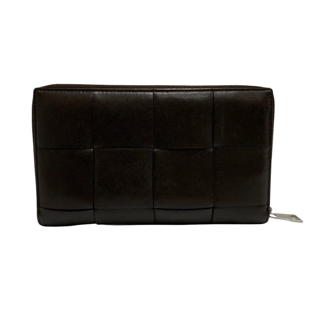 極 美品 BOTTEGA VENETA ボッテガヴェネタ カセットジップ アラウンド 