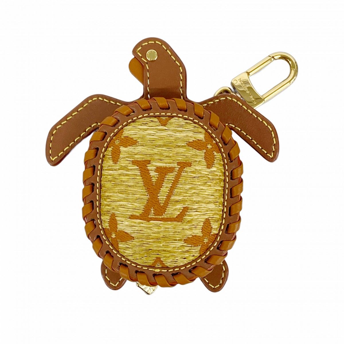 5mc2433-h ルイヴィトン キーホルダー モノグラム バッグチャームLVタートル M02576 ブラウン メンズ レディース ユニセックス