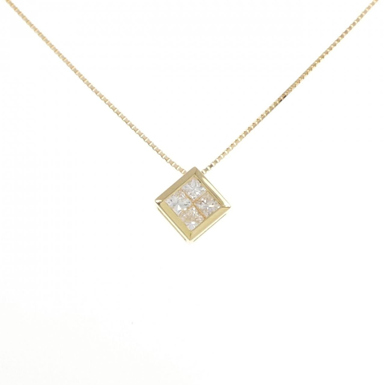 K18YG ダイヤモンド ネックレス 0.80CT