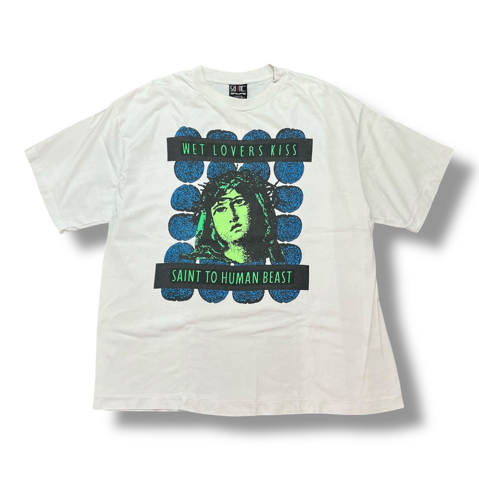 SAINT MICHAEL セントマイケル KISS プリント Tシャツ SAINT MICHAEL セントマイケル SS TEE KISS SM-YS1-0000-009