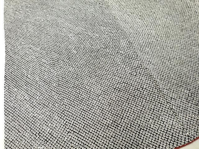 平和屋着物○大変加工の良い総絞り小紋 黒地 ますいわ屋扱い 正絹 逸品