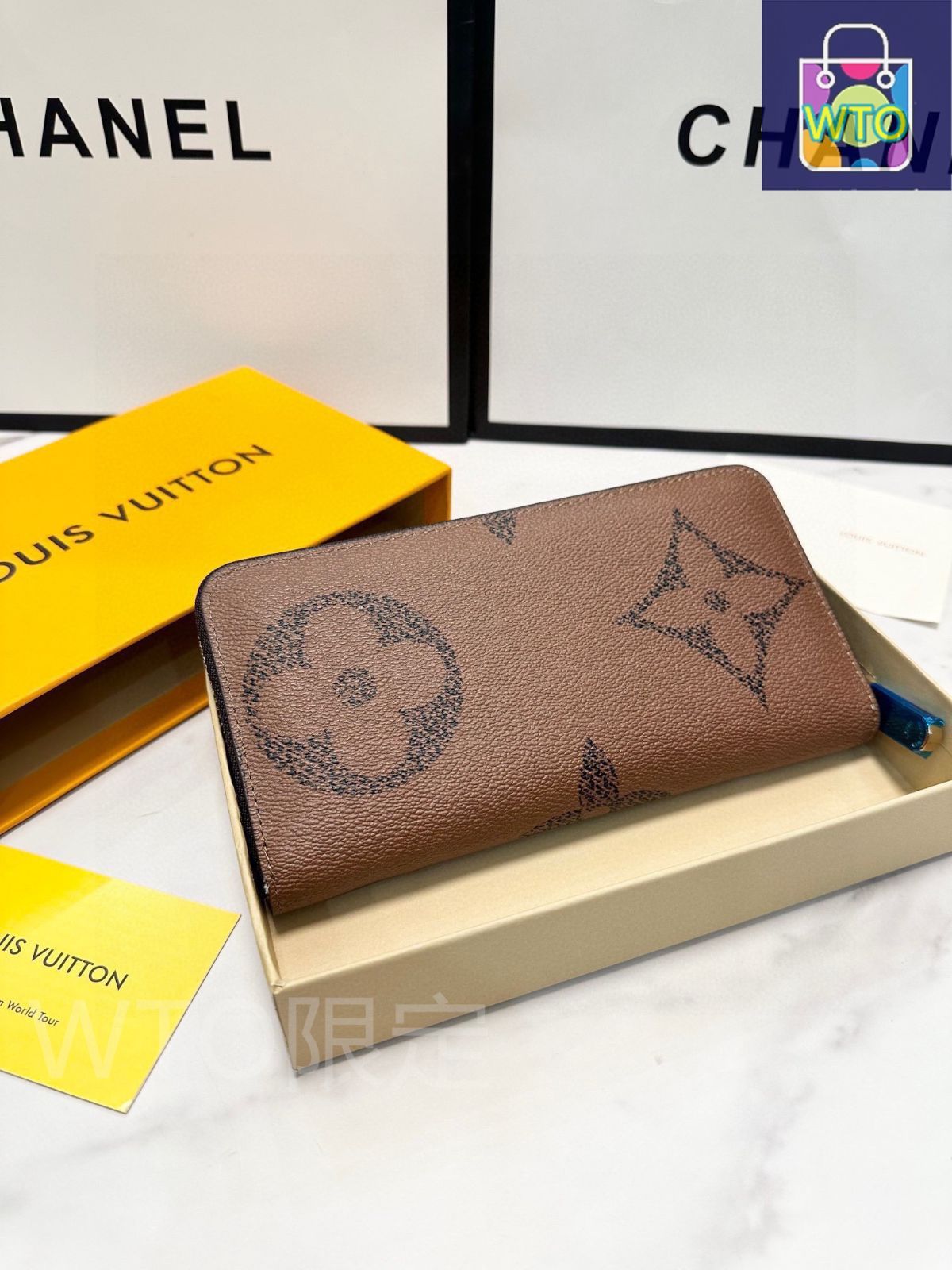 Louis Vuitton】今日特価！黒色 19x10cm 単ジッパーハンドポーチ