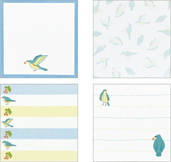 まとめ エルコミューン ふせん ルリビタキ ×15セット