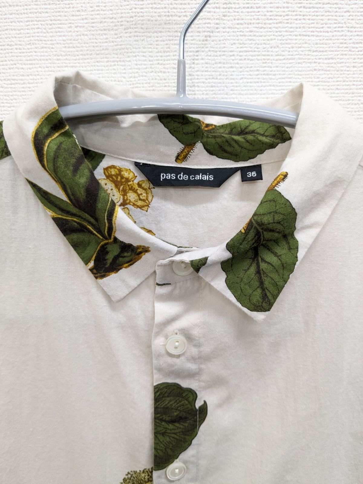パドカレ pas de calais 夏の植物 プリント 長袖 ブラウス - メルカリ