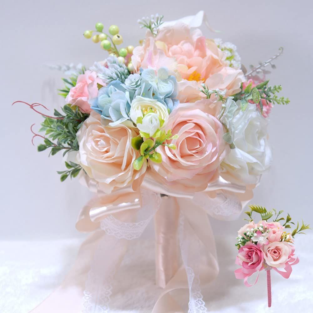 結婚式　薔薇　ブーケ　ブートニア　ウエディング　フォトウエディング Misaki ウエディングブーケ ブートニア 花嫁ブーケ バラ