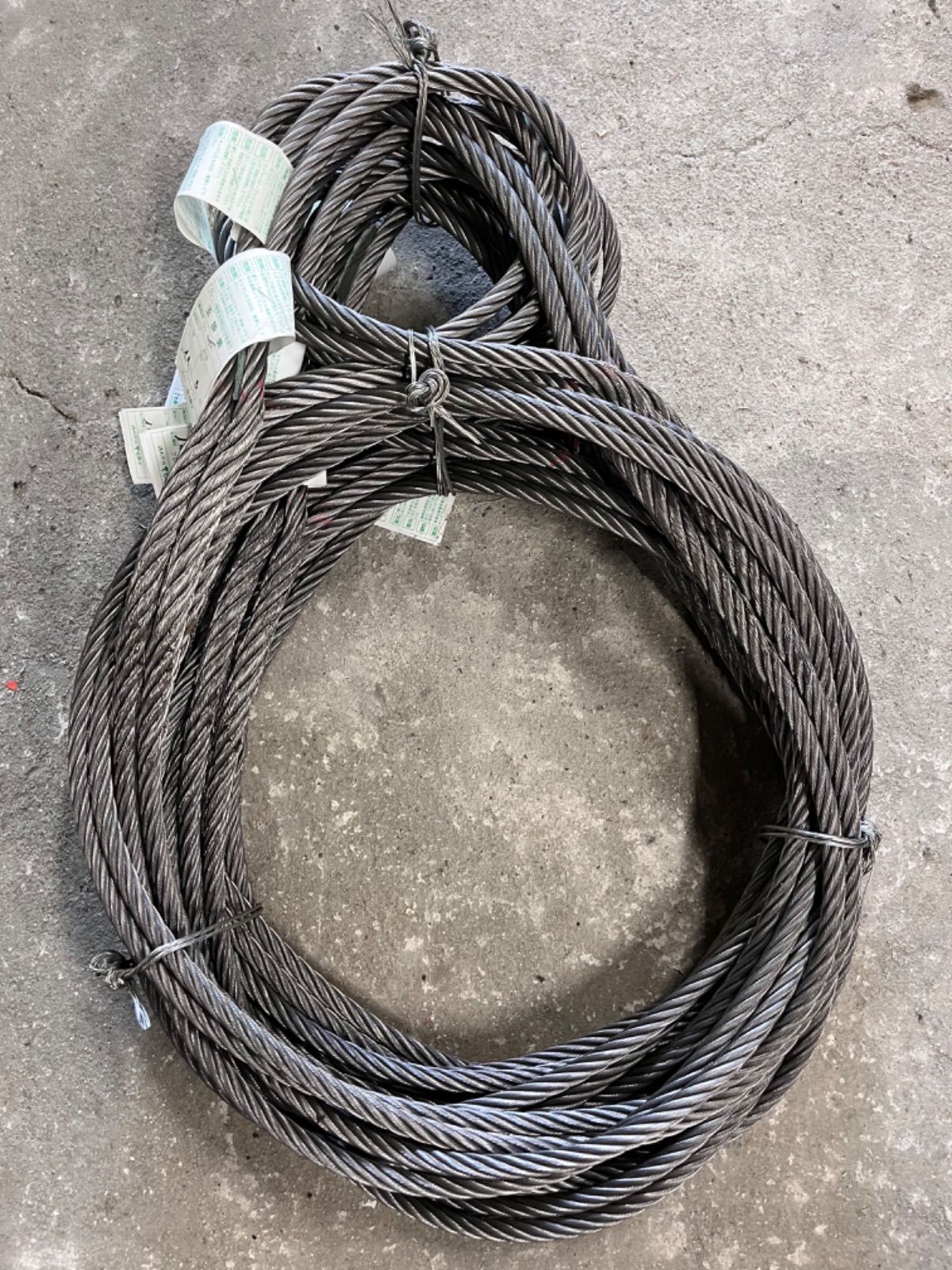 玉掛け編み込みワイヤー 12㎜×2 M 1 TON用 10本セット