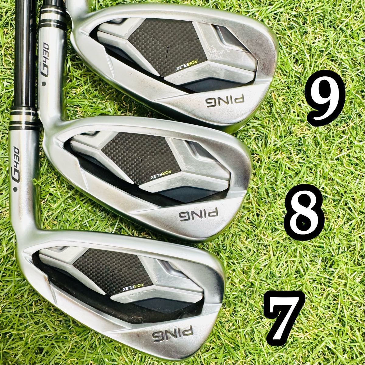 推奨 ピン G430 黒ドット メンズアイアンセット 6本 S