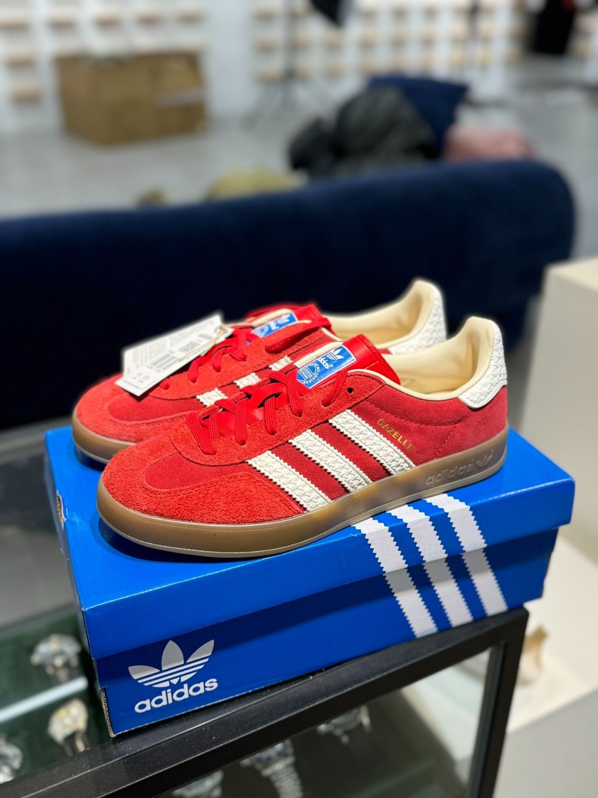 adidasアディダス⭐︎ガゼルインドア⭐︎赤⭐︎25.0センチ SHEL'TTER SELECT | 【adidas Originals】ガゼル インドア