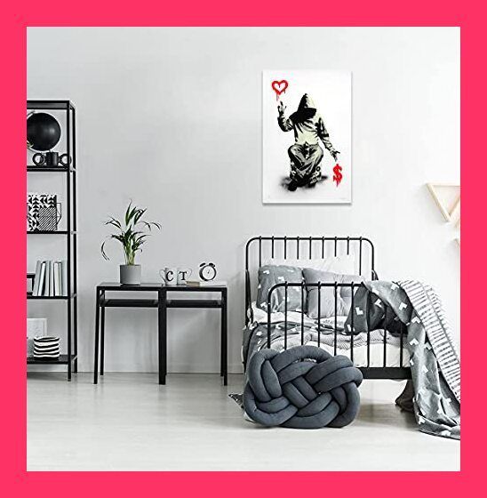 アートパネル Banksy バンクシー 愛とお金 パネル 飾り絵 ポスター Banksy バンクシー 愛とお金 ポスター アートパネル 絵画 写真