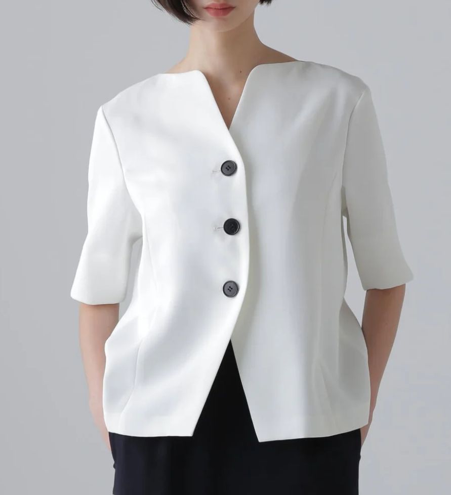 10％off ADORE ホロウツイルジャケット ホワイト 38