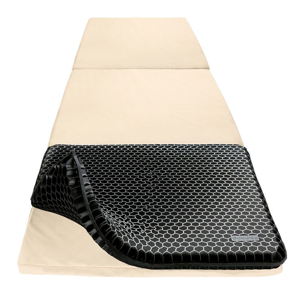 フリーシートジェルクッション ベージュ 折りたたみ アウトドア 高品質