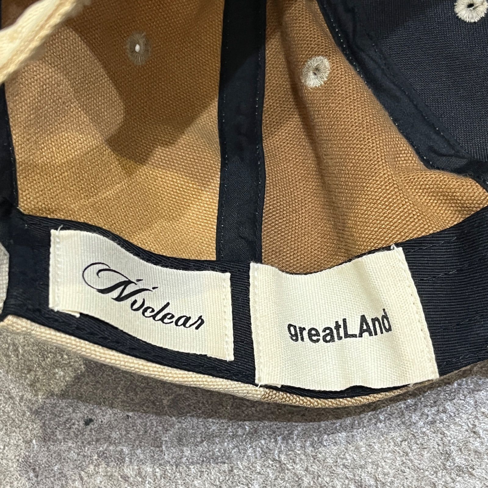 グレートランド　greatLAnd NVCLEAR キャップ グレートランド greatLAnd NVCLEAR キャップ - メルカリ