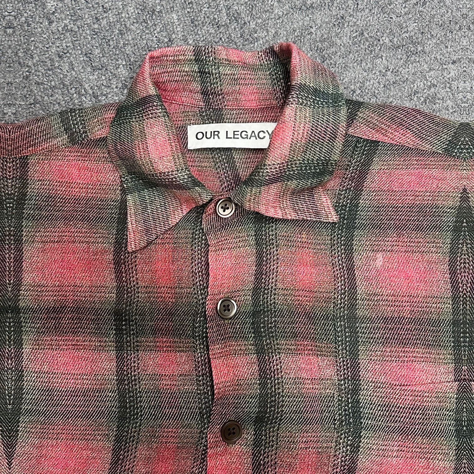 OUR LEGACY BORROWED SHIRT ブロード チェック シャツ 長袖シャツ