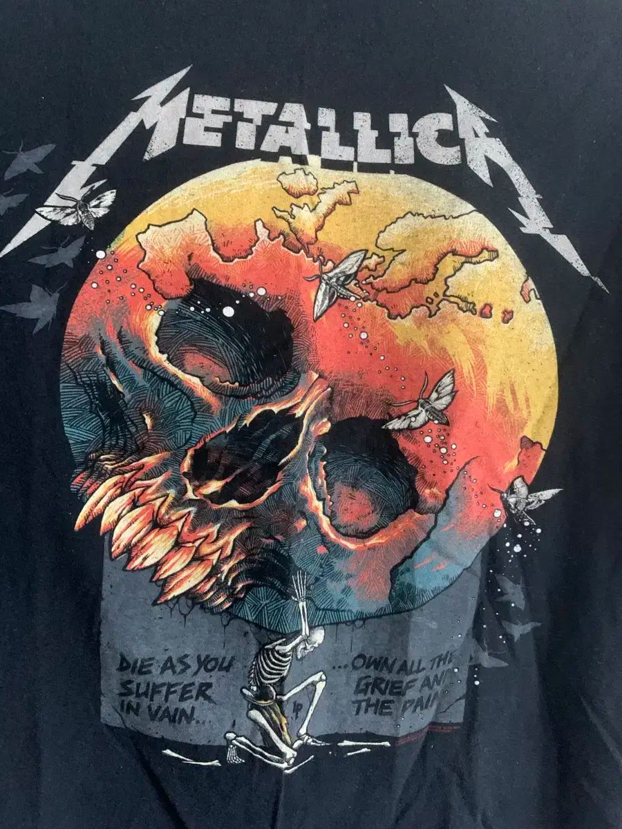 METALLICA メタリカ 2019 ユーロツアー バンド t シャツ XL