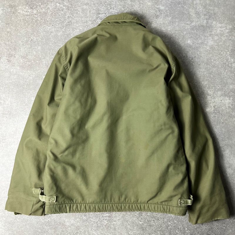 70s 米軍 実物 US NAVY A-2 デッキジャケット M 70s US NAVY 米軍実物