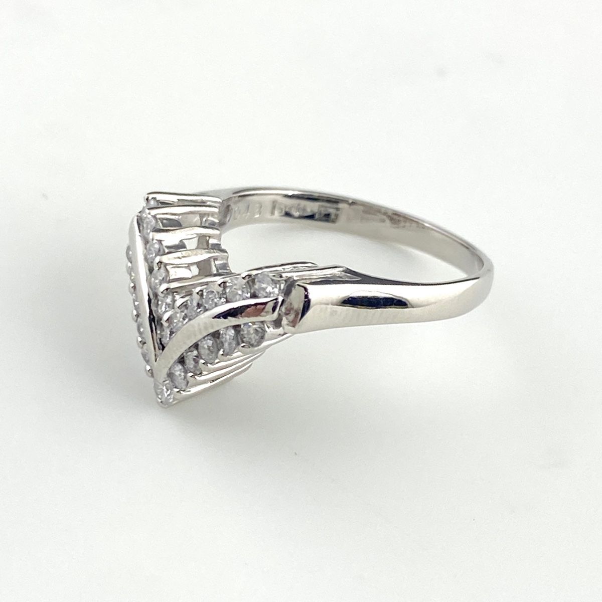 3連メレダイヤモンドプラチナ900 サイズ10号