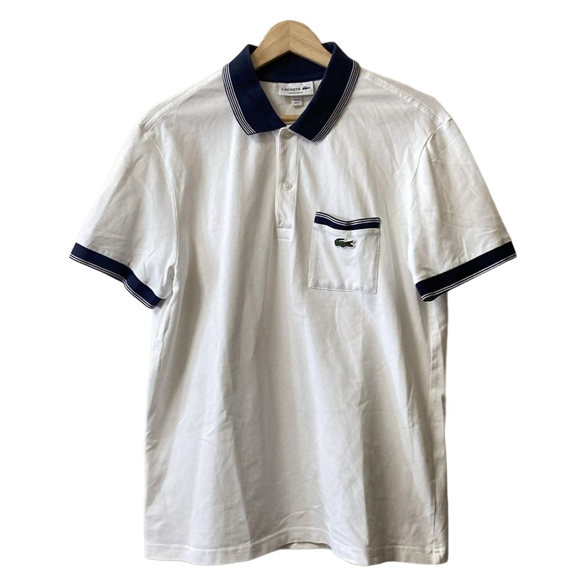 Lacoste(ラコステ) 半袖ポロシャツ サイズUS L メンズ - 白
