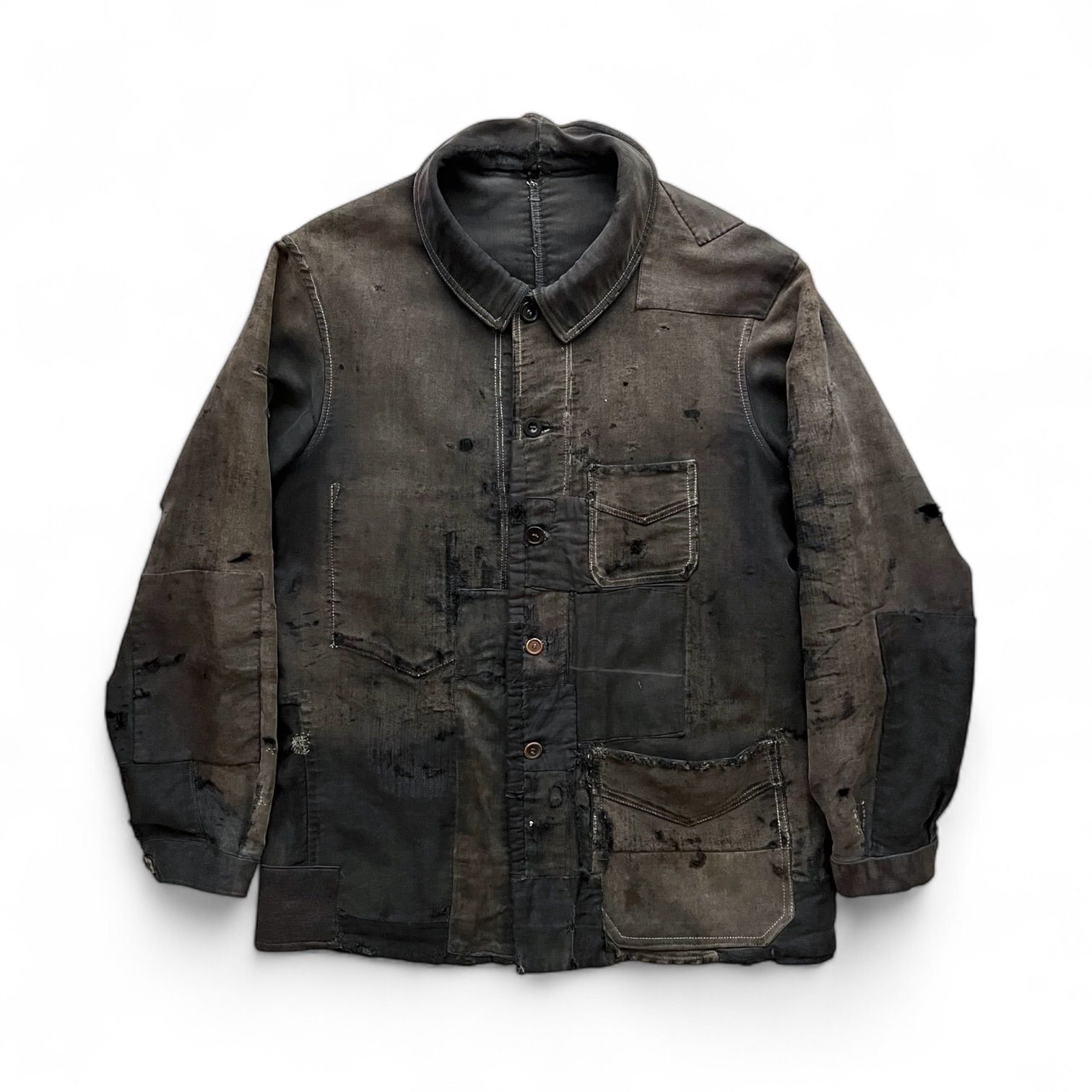 50s フランス製 モンサンミシェル ブラックモールスキン 48 希少50,60s