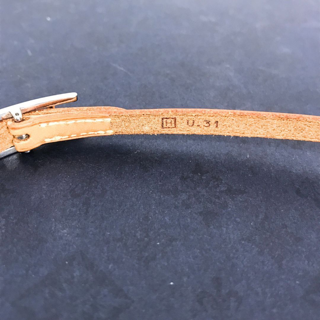 HERMES エルメス ブレスレット チョーカー レザー ブラウン