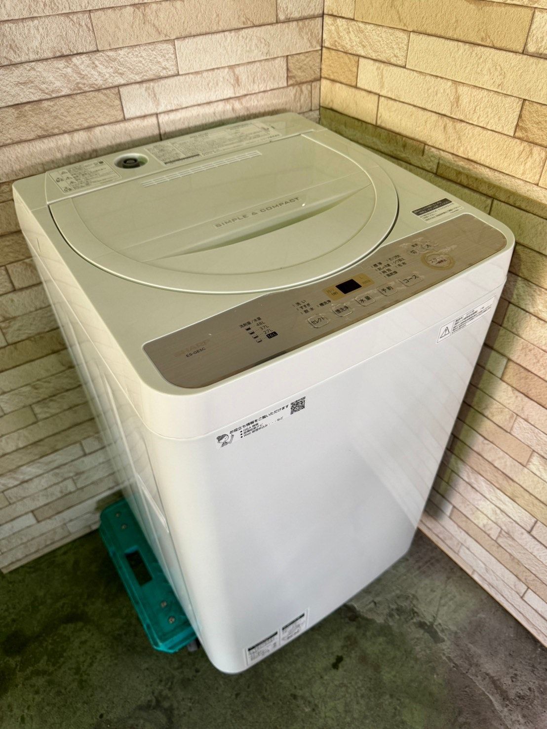 大阪送料無料☆3か月保障付き☆洗濯機☆2019年☆シャープ☆5.5kg☆ES 