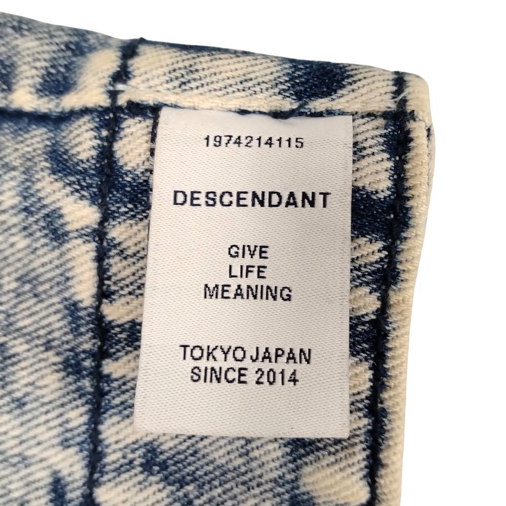 DESCENDANT ディセンダント 加工 デニム トートバッグ ブルー 正規品 