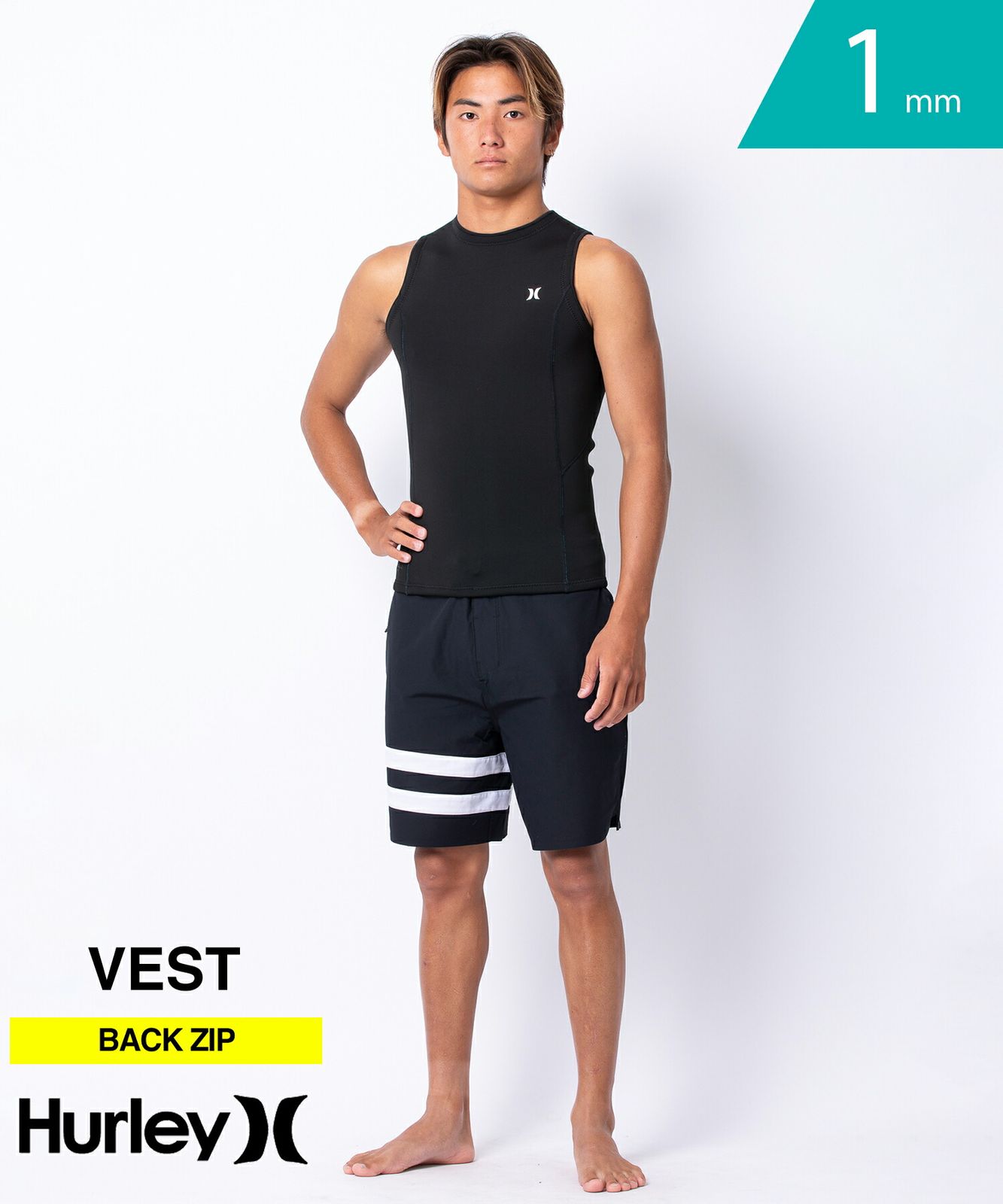 ムラスポ公式 Hurley ハーレー ADVANTAGE 1mm MZVSAD25 メンズ ウェットスーツ ベスト ムラサキスポーツ
