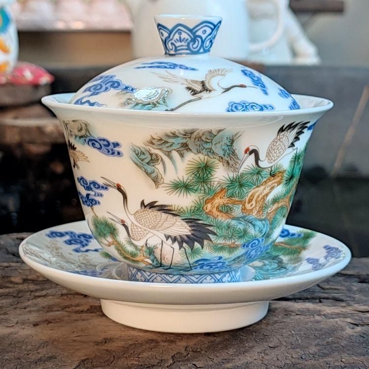 中国茶器 琺瑯彩主人杯セット 工場 茶器 飲茶食器 煎茶具 未使用品