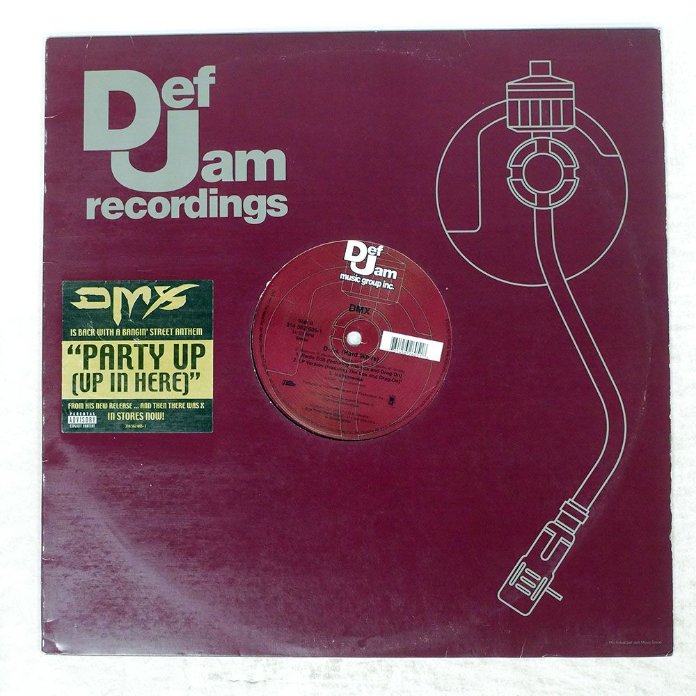 米 US盤 DMX/PARTY UP /DEF JAM RECORDINGS 3145626051 12