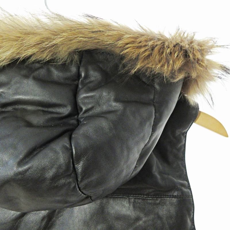 【美品】ジャーナルスタンダード ラムレザー ジャケット ラクーンファー M ジャーナルスタンダード JOURNAL STANDARD 美品 ダウンベスト