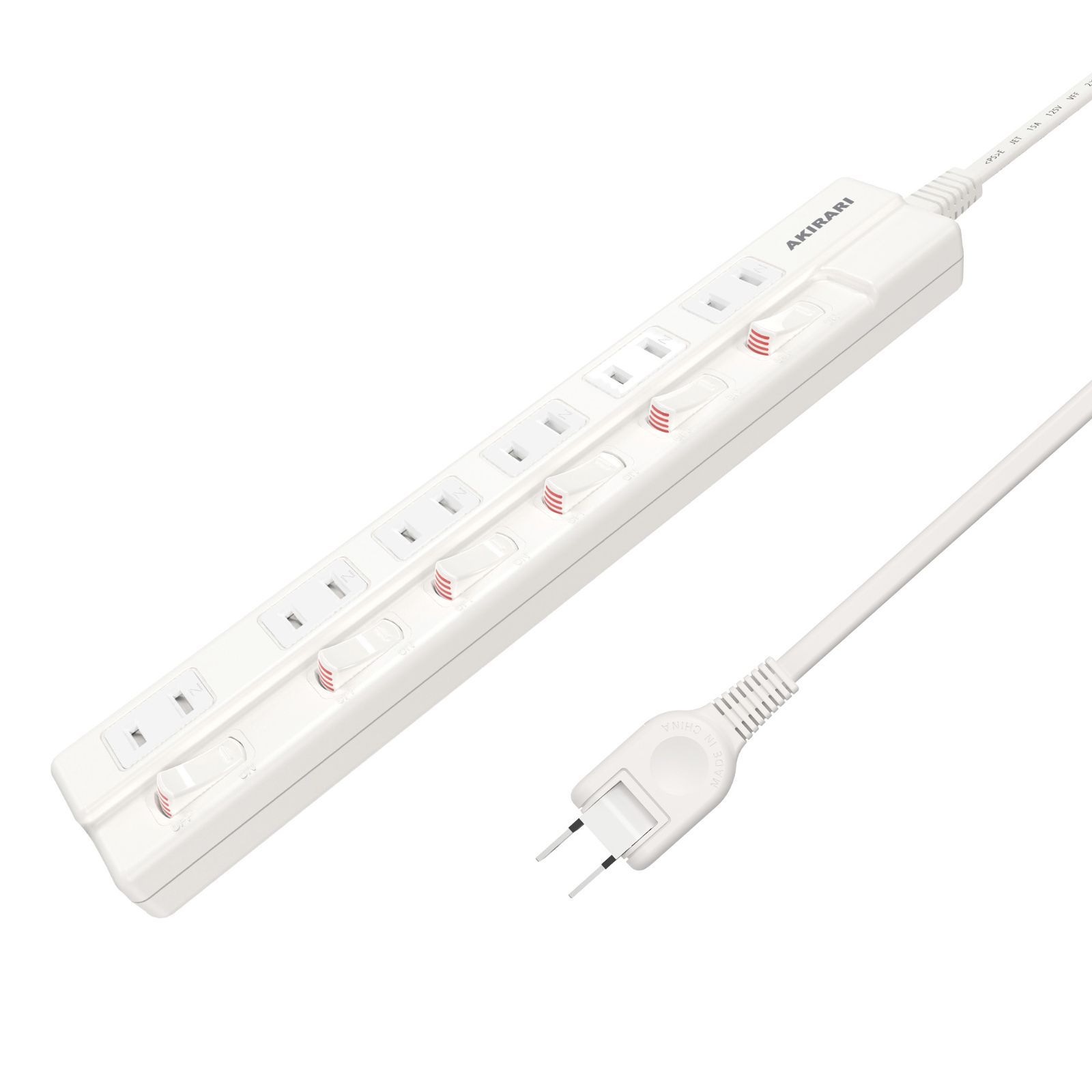 3M エレクトロタップ　400個 電源タップ スイッチタップ 無灯タイプ 6個口 3m 独立スイッチ