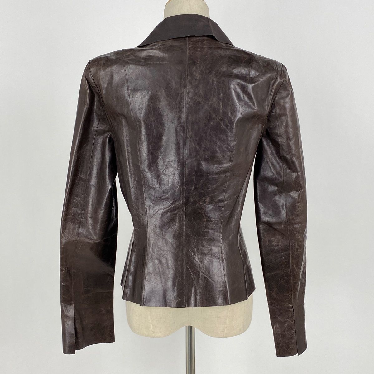 CHANEL ダークブラウン テーラードジャケットコート