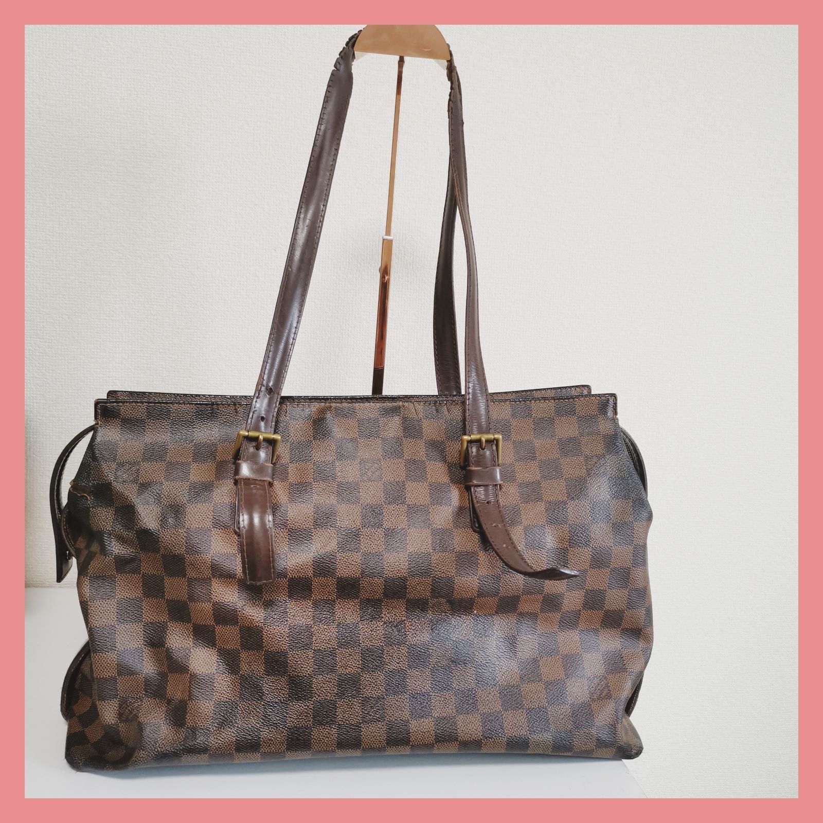 大人気！！ルイヴィトン トートバッグ ダミエ•エベヌ チェルシー LOUIS VUITTON チェルシー トートバッグ ダミエ エベヌ