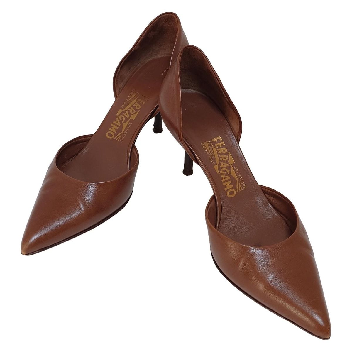 Salvatore Ferragamo ブラウンパンプス FERRAGAMO/SalvatoreFerragamo(サルバトーレフェラガモ