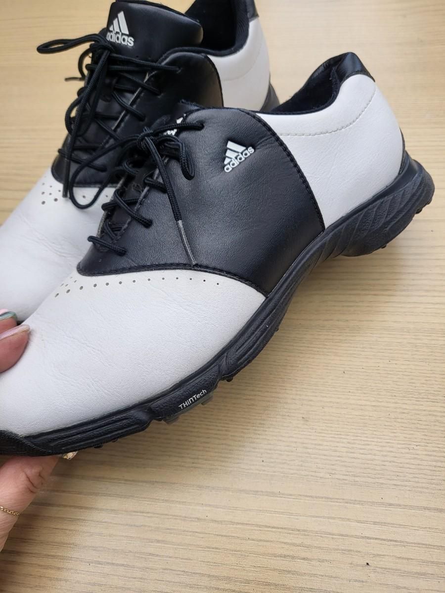 【雷市場（ポンジャン）商品韓国直送】adidas(アディダス) ゴルフシューズ 白黒 240