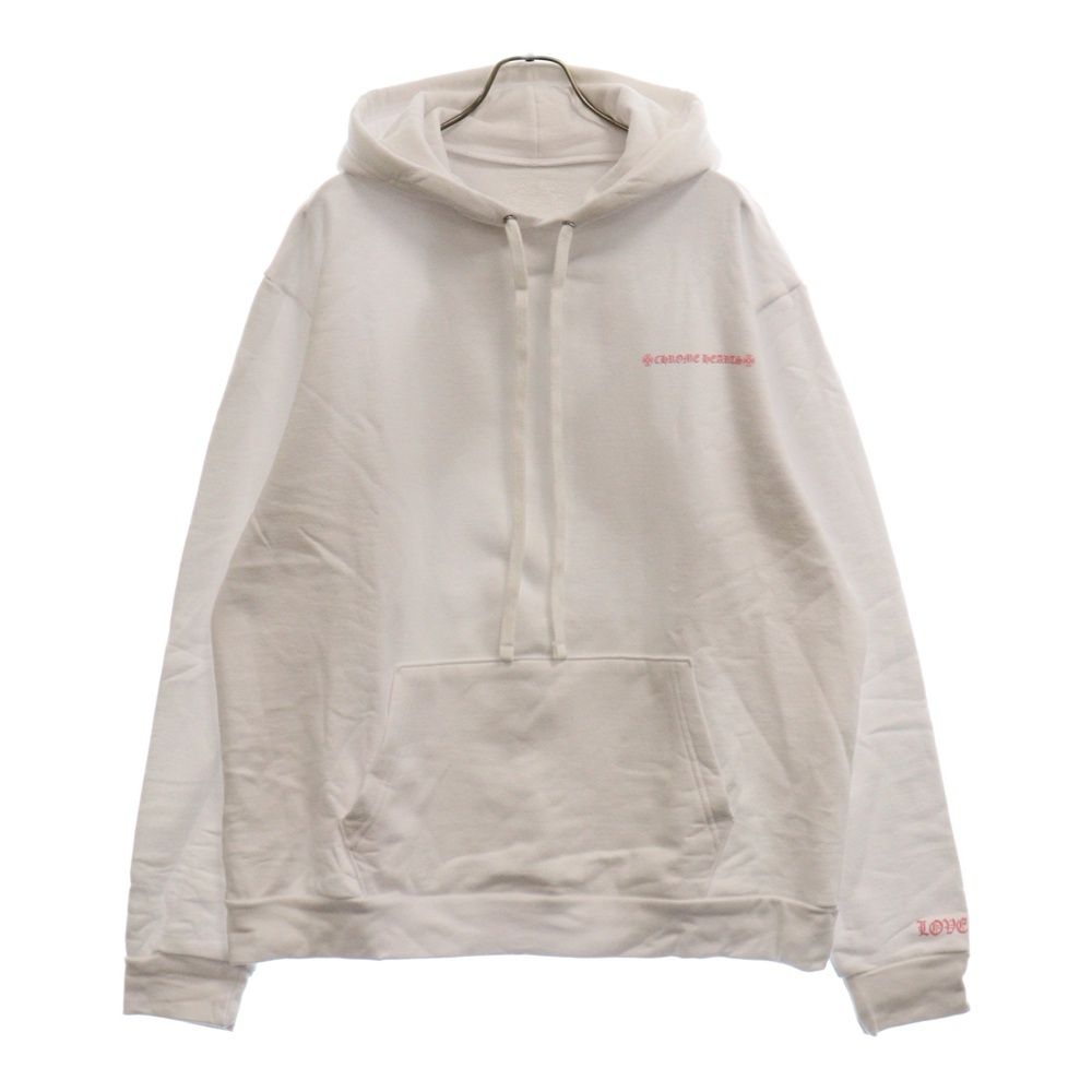 希少★送料無料【CHROME HEARTS】LLS フォト フーディ ホワイト CHROME HEARTS (クロムハーツ) LLS HOODIE LLSフーディ