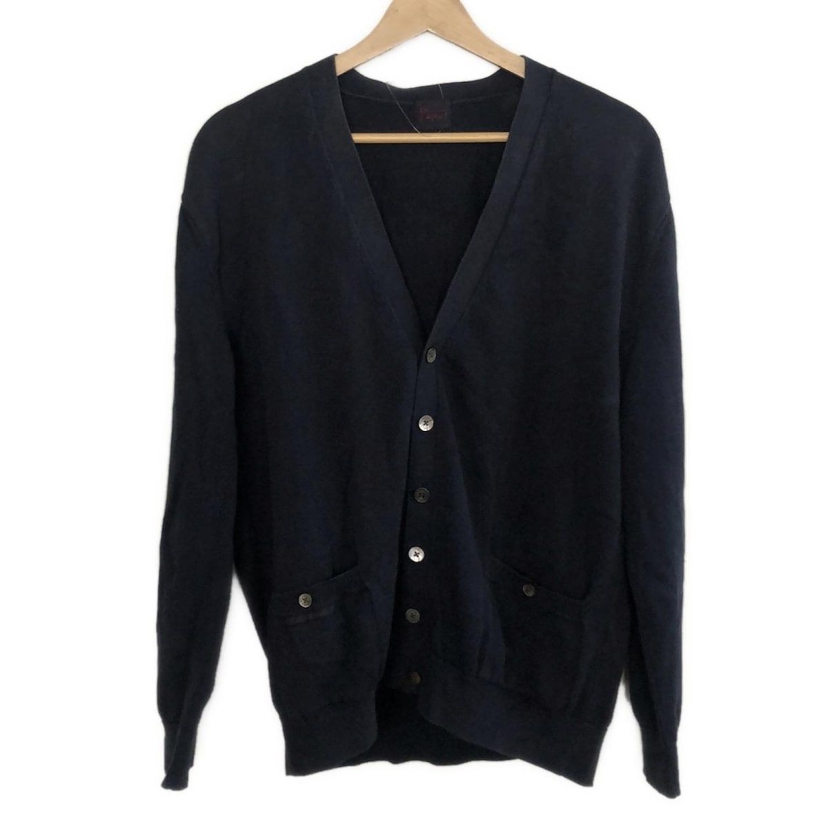 Papas(パパス) カーディガン サイズM メンズ - ネイビー 長袖 - メルカリ Papas(パパス) カーディガン サイズM メンズ - ネイビー 長袖 - メルカリ