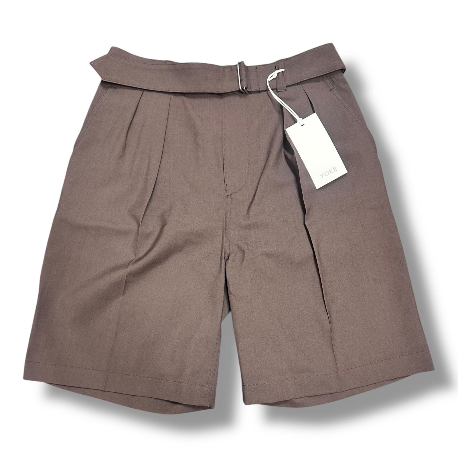 参考上代33000円 未使用品 YOKE 24SS 2PLEATED BELTED WIDE
