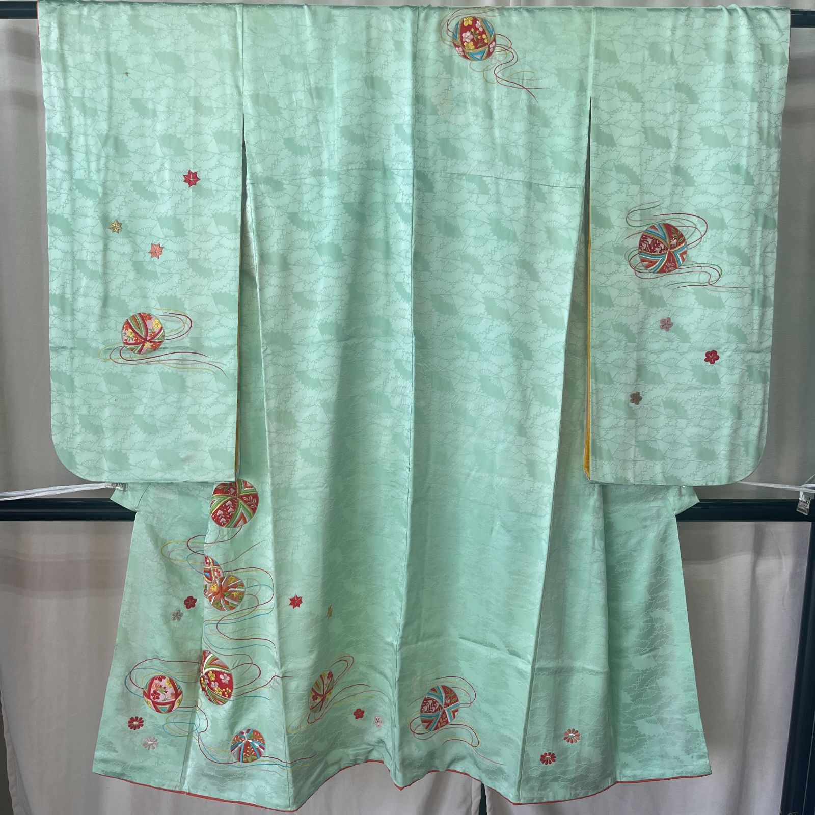  刺繍 7歳 七五三 セミアンティーク ヴィンテージ 着物 四つ身 着物 着物ドレス 着物 浴衣 和小物