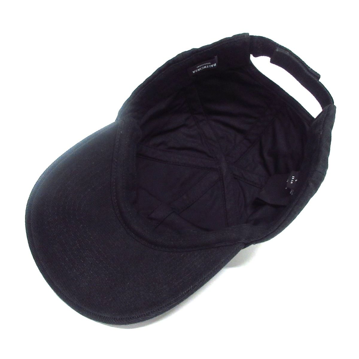 バレンシアガ キャップ ロゴ刺繍 白 L（59cm） BALENCIAGA