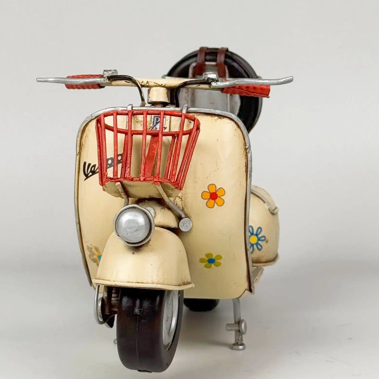 ミニチュア 1/8スケール Vespa Italy ベスパ ビンテージバイク レトロ