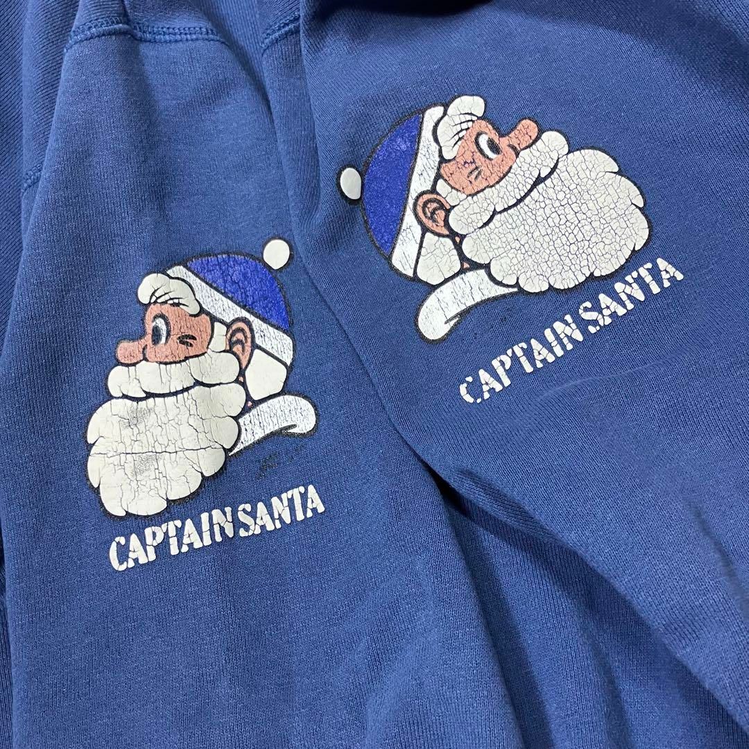 80s 90s CAPTAIN SANTA クルーネック スウェット トレーナー 80s CAPTAIN SANTA キャプテン・サンタ プリント スウェット