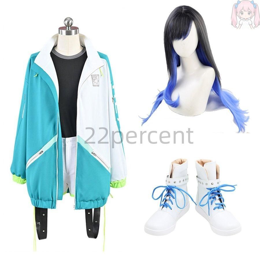 プロジェクトセカイ カラフルステージ! Vivid BAD SQUAD プロセカ ビビバス 白石 杏 コスチューム コスプレ衣装 服 ウィッグ 靴 ハロ