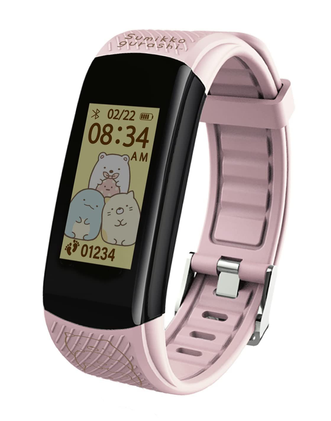 すみっコぐらし ピンク キッズ 腕時計 スマートウォッチ 子供用 腕時計 女の子 男の子 キッズスマートウォッチ キッズ腕時計 時計 歩数計 usb充電式 知育玩具 おもちゃ 3歳以上 入園入学祝い 